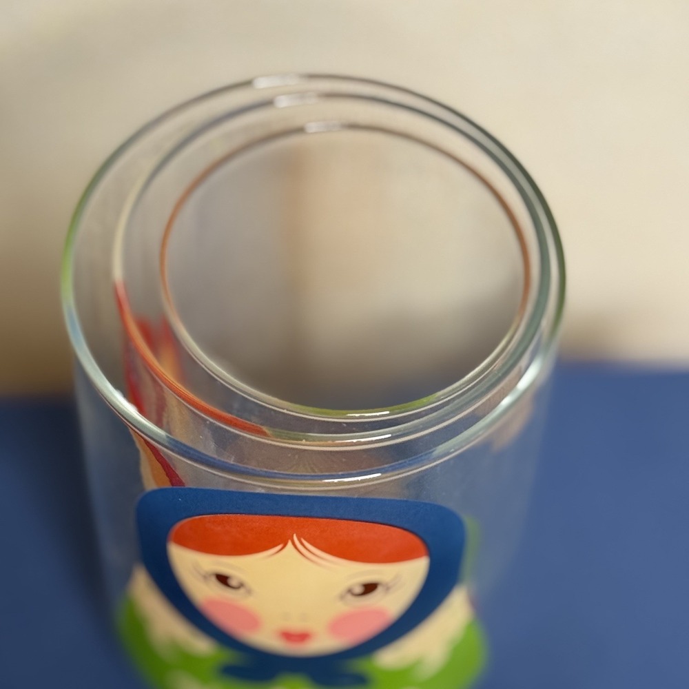 Genuine Fred Babushkups Russian Nesting Doll Glasses Set 3 Matryoshka Tumblers - Picture 4 of 7